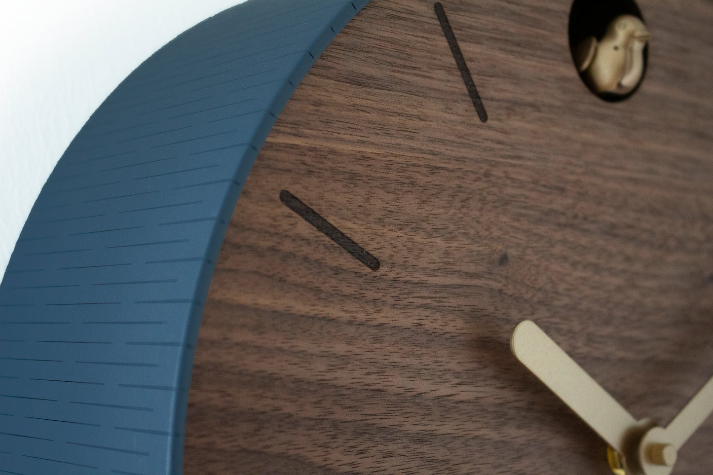 Round Walnut Cuckoo Clock – Wooden Design with Custom Colors and Pendulum Option