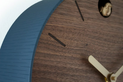 Round Walnut Cuckoo Clock – Wooden Design with Custom Colors and Pendulum Option