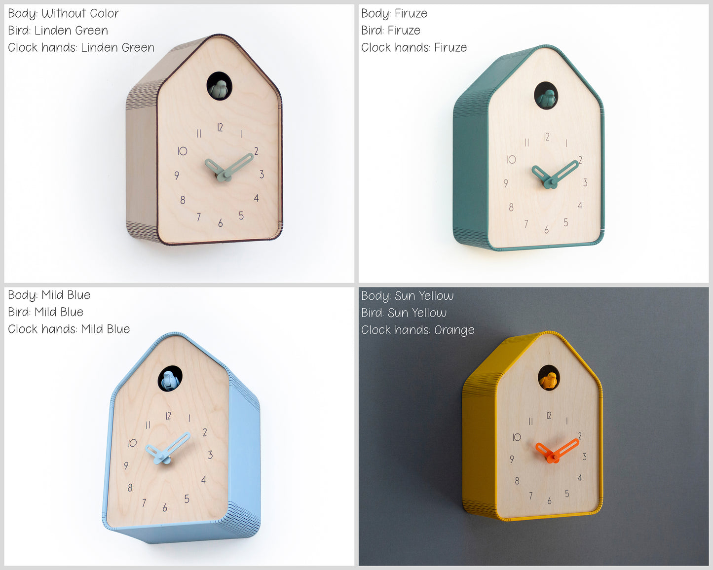 Cuckoo Clock - Unique Modern Design - Table / Wall clock