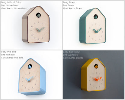 Cuckoo Clock - Unique Modern Design - Table / Wall clock