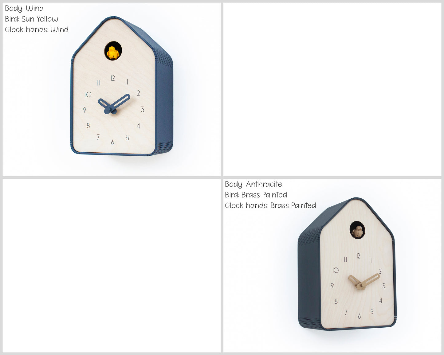 Cuckoo Clock - Unique Modern Design - Table / Wall clock