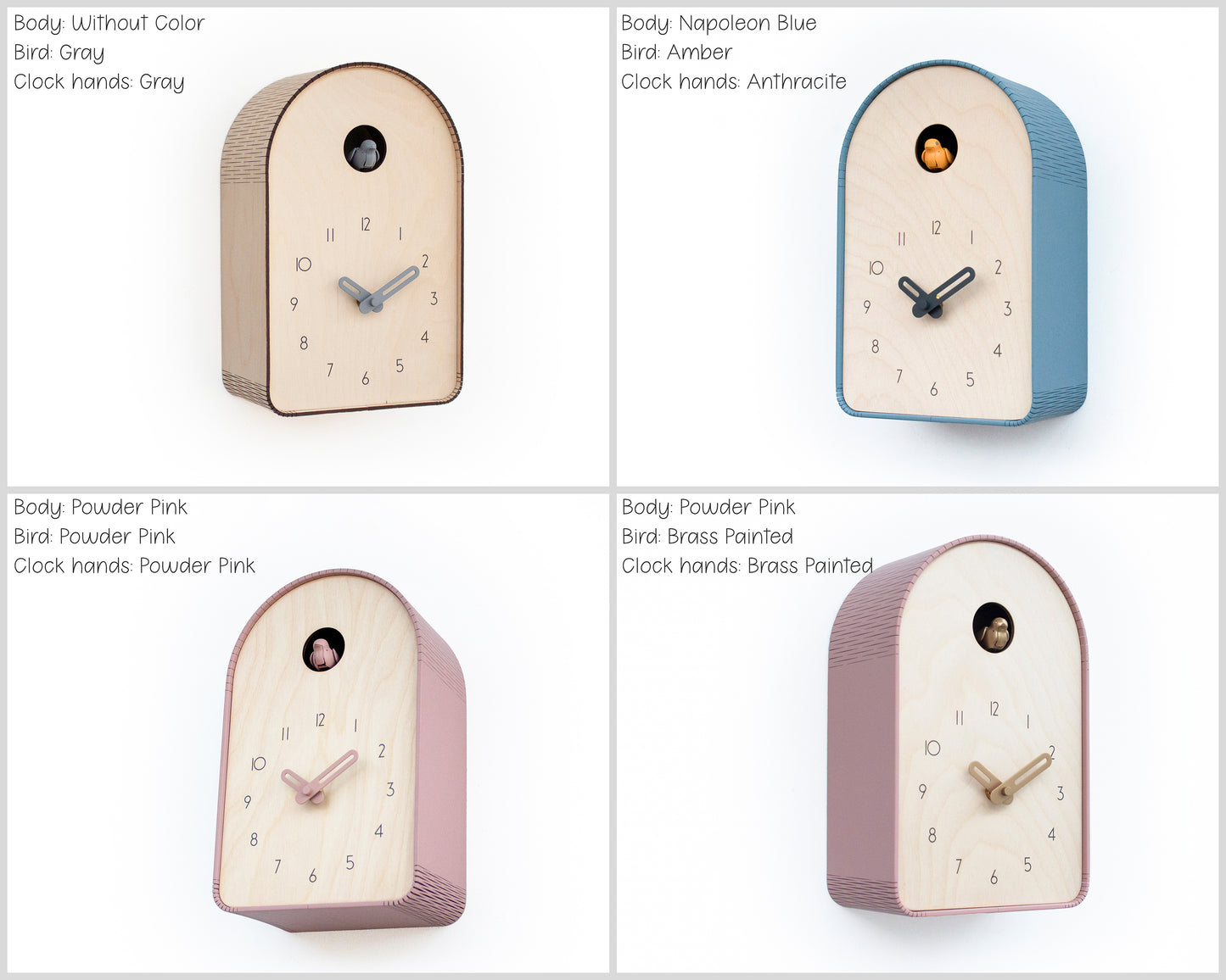 Cuckoo Clock - Unique Modern Design - Table / Wall clock