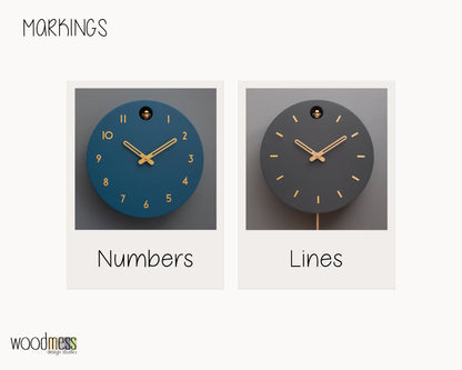 Handmade Modern Circle Cuckoo Clock – Customizable Design